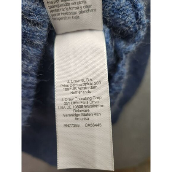 Madewell XS Womens Blue Knit Hoodie With Kangaroo Pocket  Acrylic/Wool Blend - Picture 5 of 6